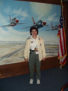 Connie Pardew at Nellis AFB 2004 Air Show