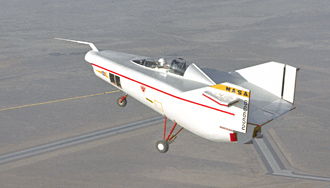 M2-F1 lifting body in flight