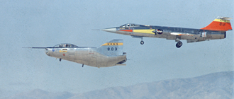M2-F2 with F-104 chase