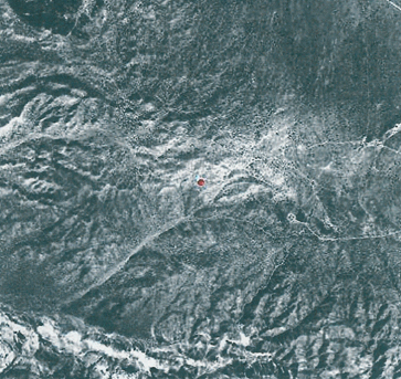 Aerial map of XB-70 crash site @ N35.0629 W117.0243. The F-104 is 3.65km.S of this location.