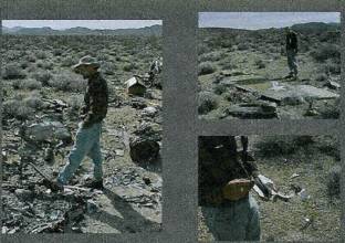 Dr. David Stumpf, member Titan Museum Board of Directors and author visiting the crash site - February 12, 2002
