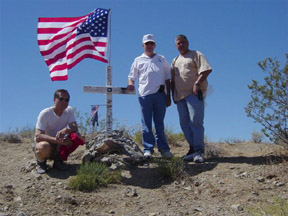 Memorial Day - 2004: Tim Uhlenbusch, T.D. Barnes, Steve Nutt honoring and remembering Joe Walker