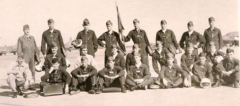 54G cadet class flight I was commander of while at Basic Training (T-33) at James Connolly AFB, Texas, some time prior to graduating in April 1954.
