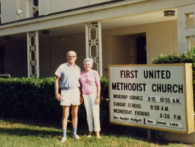 The church in Ft Meyers, FL where we were married Sept 1943