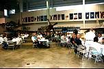 The Weeks family, CIA, Roadrunners and Museum VIPs enjoying a dinner in the museum hangar