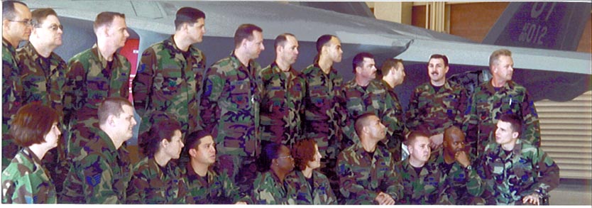 F/A-22 Crew at Nellis AFB