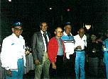 left to right: Ray Hamman, Harold Beasley, Charlie Joseph, Hank Mierdierick, Clyde (Cy) Strain