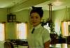 Waitress at Morgan manor mess hall - O. Club Annex