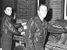 Roussell and Freddie Poston with bags packed for TDY assignment. Fred retired a 3-star General with a super career as an AF leader and a good friend of Roussell