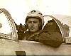 Sitting in cockpit of #778 in Korea - 1952